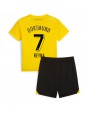 Otroški Nogometna dresi replika Borussia Dortmund Giovanni Reyna #7 Domači 2023-24 Kratek rokav (+ hlače)